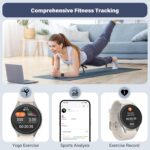 Smart Watch, Built-in Alexa, GPS, VO2 Max, HRV, SpO2 Sleep Monitoring, Noise Detection, Women's Health, Sports Tracking, Notifications, 1.32" AMOLED, Compass, Altimeter (Bluetooth, Gray, 43mm) - Image 4