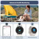 Smart Watch, Built-in Alexa, GPS, VO2 Max, HRV, SpO2 Sleep Monitoring, Noise Detection, Women's Health, Sports Tracking, Notifications, 1.32" AMOLED, Compass, Altimeter (Bluetooth, Gray, 43mm) - Image 5