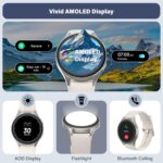 Smart Watch, Built-in Alexa, GPS, VO2 Max, HRV, SpO2 Sleep Monitoring, Noise Detection, Women's Health, Sports Tracking, Notifications, 1.32" AMOLED, Compass, Altimeter (Bluetooth, Gray, 43mm) - Image 8
