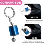 Car Shifter Gear Keychain, 6 Speed Shifter Shape Key Ring, Creative Gear Shift Stick Key Chain Fob, Car Accessories (Blue) - Image 6