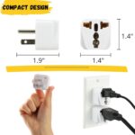Bates Universal Adapter Pack - UK to US & EU Travel Adapter - Image 6