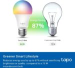 Tapo TP-Link Smart Light Bulbs, 1100 Lumens High Brightness (75W Equivalent), Matter-Certified, 16M Colors WiFi Light Bulb, Dimmable, Works w/Siri, Alexa & Google Home, A19 E26, L535E(2-Pack) - Image 5