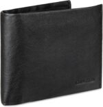 Calvin Klein Men's RFID Leather Minimalist Bifold Wallet with Multiple Card Slots and ID Window - Image 3