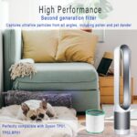 TP01 Ture HEPA 360° Glass Filter Replacement for Dyson Tower Air Purifier Pure Cool Link TP01 TP02 TP03 AM11 Models, Dyson Pure Cool Me BP01 Personal Purifying Fan, 2 Pack - Image 3