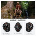 Garmin Instinct® 3 45mm, Solar Charged Display, Rugged Outdoor GPS Smartwatch, Metal-Reinforced Bezel, Built-in Flashlight, Black - Image 3