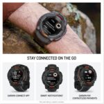 Garmin Instinct® 3 45mm, Solar Charged Display, Rugged Outdoor GPS Smartwatch, Metal-Reinforced Bezel, Built-in Flashlight, Black - Image 5