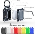 DOVICK- Waterproof Airtag Keychain Holder Case,Screw Full Cover Compatible with Apple Air Tag Tracker Key Ring (Mix 4 Pack) - Image 3