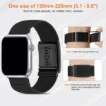 Bolesi Hybrid Nylon Wristbands Compatible with Whoop 4.0 Tracker and Apple Watch,Soft Stretchy Breathable Fabric Elastic Washable Sports Loop Strap for iwatch and Whoop 4.0 Women Men - Image 3