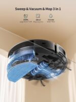 Robot Vacuum Cleaner with 4500Pa Strong Suction, 3 in 1 Robot Vacuum and Mop, Carpet Auto-Boost, Self-Charging, 2.9”Slim Design, Remote/App/Alexa Control, Ideal for Pet Hair/Carpet/Hard Floor - Image 3