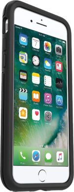 OtterBox iPhone SE 3rd/2nd Gen, iPhone 8/7 (not Compatible with Plus Sized Models) Symmetry Series Case - Black, Ultra-Sleek, Wireless Charging Compatible, Raised Edges Protect Camera & Screen - Image 3