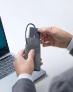 Anker 4-in-1 USB-C Hub with 60W Power Delivery, 3 USB-A Ports, 5Gbps Data Transfer Speed, Compatible with MacBook, iPad, and USB-C Laptops - Gray, Includes Travel Pouch - Image 5