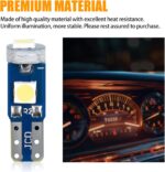 20 PCS Automobile T5 LED Instrument Light Set, 3030-3SMD High-brightness Chipset with Twist Lock Holder, A/C Light Gear Shift Light Digital Clearly Indicator Bulb, Universal for Cars (Blue) - Image 5