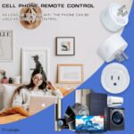 Smart Plug Mini 4-Pack, Wi-Fi Outlets for Smart Home Wi-Fi Plug with Alexa/Google Home/Smart Life, Smart Home hubTimer on/Off Plug, Schedule Built-in app, Mini Wireless Outlet, no hub Required - Image 6