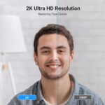 UGREEN 2K Webcam for PC Ultra HD 1080P Computer Webcam with Microphone, PC Camera with Privacy Cover, USB Web Camera for Streaming, Conferencing, Video Calling, Zoom, Skype, Teams, Facetime - Image 3