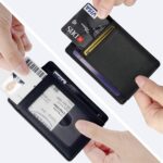 Travelambo Front Pocket Minimalist Leather Slim Wallet RFID Blocking Medium Size - Image 4