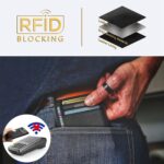 Travelambo Front Pocket Minimalist Leather Slim Wallet RFID Blocking Medium Size - Image 5
