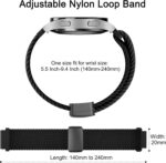 Magnetic Braided Strap Compatible with Samsung Galaxy Watch 7 6 5 4 Band 40mm 44mm, Galaxy Watch FE 40mm, 20mm Soft Replacement Band for Galaxy Watch 7 6 5 4 Women Men - Image 4
