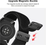 Magnetic Braided Strap Compatible with Samsung Galaxy Watch 7 6 5 4 Band 40mm 44mm, Galaxy Watch FE 40mm, 20mm Soft Replacement Band for Galaxy Watch 7 6 5 4 Women Men - Image 6