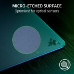 Razer Atlas Tempered Glass Gaming Mouse Mat: Ultra-Smooth Micro-Etched Surface - Dirt and Scratch-Resistant - Anti-Slip Base - Quiet Mouse Movements - Black (Renewed) - Image 5