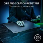 Razer Atlas Tempered Glass Gaming Mouse Mat: Ultra-Smooth Micro-Etched Surface - Dirt and Scratch-Resistant - Anti-Slip Base - Quiet Mouse Movements - Black (Renewed) - Image 6