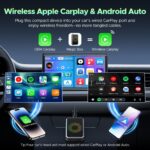 LAMTTO 3-in-1 Magic Video Box for Streaming Netflix/YouTube/TikTok, Wireless Carplay Adapter Dongle with USB Drive for OEM Wired Apple Car Play and Android Auto Cars - Image 4