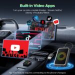 LAMTTO 3-in-1 Magic Video Box for Streaming Netflix/YouTube/TikTok, Wireless Carplay Adapter Dongle with USB Drive for OEM Wired Apple Car Play and Android Auto Cars - Image 5