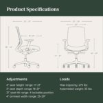 Branch Ergonomic Chair - A Versatile Desk Chair with Adjustable Lumbar Support, Breathable Mesh Backrest, and Smooth Wheels - Experience Optimal Comfort and Support - All Black - Image 4
