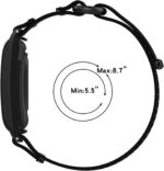Compatible with WHOOP 4.0 Replacement Band Silicone Wrist Strap Bracelet Soft And Durable with Quick Release Smartwatch Accessorie(Black+Grey) - Image 6