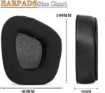 Upgrade Earpads Cooling-Gel Replacement Ear Cushions Compatible with Corsair Void RGB Elite/Corsair Void/Pro/Void RGB SE Gaming Headsets 7.1, Ear Pads Parts (Set 1) - Image 4
