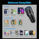 USB C Fast Car Charger, Power Charging Adapter 45W PD 3.0 Rapid Cigarette Lighter for iPhone 16/15 Pro/Pro Max/Plus, iPad Pro 2022/Air 6/Mini 7, Galaxy S25 Ultra, Pixel 9+3ft Type C Cable Cord - Image 5