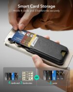 ESR for MagSafe Wallet, 5-Card Holder, Magnetic Wallet for iPhone, RFID Blocking, with 3,200 g Magnetic Strength, Vegan Leather, Ultra-Slim for iPhone 16/15/14/13/12 Series, Not for 13/12 Mini - Image 3