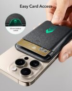 ESR for MagSafe Wallet, 5-Card Holder, Magnetic Wallet for iPhone, RFID Blocking, with 3,200 g Magnetic Strength, Vegan Leather, Ultra-Slim for iPhone 16/15/14/13/12 Series, Not for 13/12 Mini - Image 4