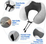 Neck Pillow Cover, Travel Neck Pillow Cover, Travel Neck Pillow Case Cover, U Shaped Neck Pillow Washable Cover, Airplane Pillow Cover (Only Pillow Covers, no Filler) - Image 5