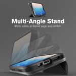 VENA vCommute for iPhone 16 Pro Wallet Case, [Military Grade Drop Protection] Flip Leather Cover Slot Card Holder with Kickstand - Black - Image 5