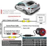 Backup Camera, JPP Embedded Front/Rear View Camera Waterproof Reverse Camera, IR Night Vision Reverse Camera Parking Guide Line & Screen Mirror Image on/Off for Truck, Car, Travel Trailer. - Image 5