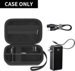 Boobowl Travel Case Compatible with Anker 3-in-1 Portable for iPhone Charger, 10,000mAh Power Bank, Storage Bag for Anker Charging Station with Accessories Mesh Pocket (Box Only)-Black - Image 3