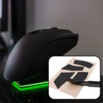 ECSiNG 1 Set Razer Mouse Grip Tape Compatible with Razer DeathAdder V2 Compatible with Razer Basilisk X hyperspeed Black - Image 4
