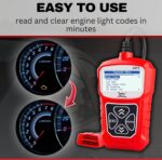 EAF1 OBD2 Car Scanner - Professional Automotive Diagnostic Tool Code Reader for Engine Light OBDII Scanner for Car Live Data Engine Code Reader Scan Tool Automotive Tools for Mechanics - Image 3