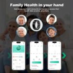 Smart Ring Fitness Tracker for Men - Health Heart Rate Ring with Sleep Monitor and Blood Oxygen Tracking, No Subscription Fee, Family Care, Remote Photography,IP68 Waterproof - Image 4
