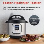 Instant Pot Duo 7-in-1 Electric Pressure Cooker, Slow Cooker, Rice Cooker, Steamer, Sauté, Yogurt Maker, Warmer & Sterilizer, Includes App With Over 800 Recipes, Stainless Steel, 6 Quart - Image 3
