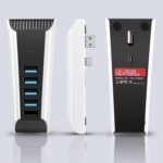 5 Port USB Hub for PS5,USB High-Speed Expansion Hub Charger USB Extender Compatible with PlayStation 5 Game Consolewith 4 USB + 1 USB Charging Port + 1 Type C Port - Image 5