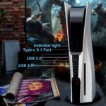 5 Port USB Hub for PS5,USB High-Speed Expansion Hub Charger USB Extender Compatible with PlayStation 5 Game Consolewith 4 USB + 1 USB Charging Port + 1 Type C Port - Image 7