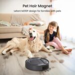 Lefant M210 Pro Robot Vacuum, Slim & Quiet, 3 Adjustable Suction Levels, 120 Min Runtime, Freemove 3.0, WiFi/App/Alexa, 6 Modes for Pet Hair, Hard Floors & Low Carpets, Self-Charging, Gray - Image 4