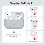 ESR for AirPods Pro 2 Case (HaloLock), Compatible with Airpods Pro Case 2nd / 1st Generation (2023/2022/2019), Compatible with MagSafe, Full Drop Protection Cover with Lanyard, Gray - Image 3