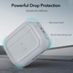 ESR for AirPods Pro 2 Case (HaloLock), Compatible with Airpods Pro Case 2nd / 1st Generation (2023/2022/2019), Compatible with MagSafe, Full Drop Protection Cover with Lanyard, Gray - Image 6