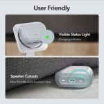 ESR for AirPods Pro 2 Case (HaloLock), Compatible with Airpods Pro Case 2nd / 1st Generation (2023/2022/2019), Compatible with MagSafe, Full Drop Protection Cover with Lanyard, Gray - Image 9