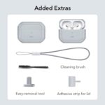 ESR for AirPods Pro 2 Case (HaloLock), Compatible with Airpods Pro Case 2nd / 1st Generation (2023/2022/2019), Compatible with MagSafe, Full Drop Protection Cover with Lanyard, Gray - Image 10