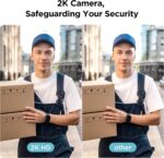 TCL D1 Max Security Video Smart Lock, 3-in-1 2K Camera, Doorbell & Fingerprint Keyless Entry Door Lock, WiFi Smart Door Lock with App Remote Control, PIR Motion Detection, Easy Installation - Image 6