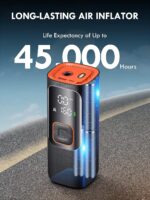 Tire Inflator Portable Air Compressor - Powerful 160PSI & 2X Faster, Accurate Pressure LCD Display, Cordless Easy Operation - Portable Air Pump for Car, Motorcycle, E-Bike, Ball - Image 4