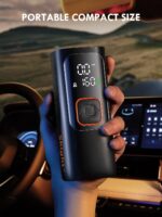 Tire Inflator Portable Air Compressor - Powerful 160PSI & 2X Faster, Accurate Pressure LCD Display, Cordless Easy Operation - Portable Air Pump for Car, Motorcycle, E-Bike, Ball - Image 5